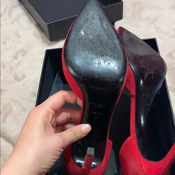 Beautiful YSL pumps in red. gently worn - Picture 8 of 8